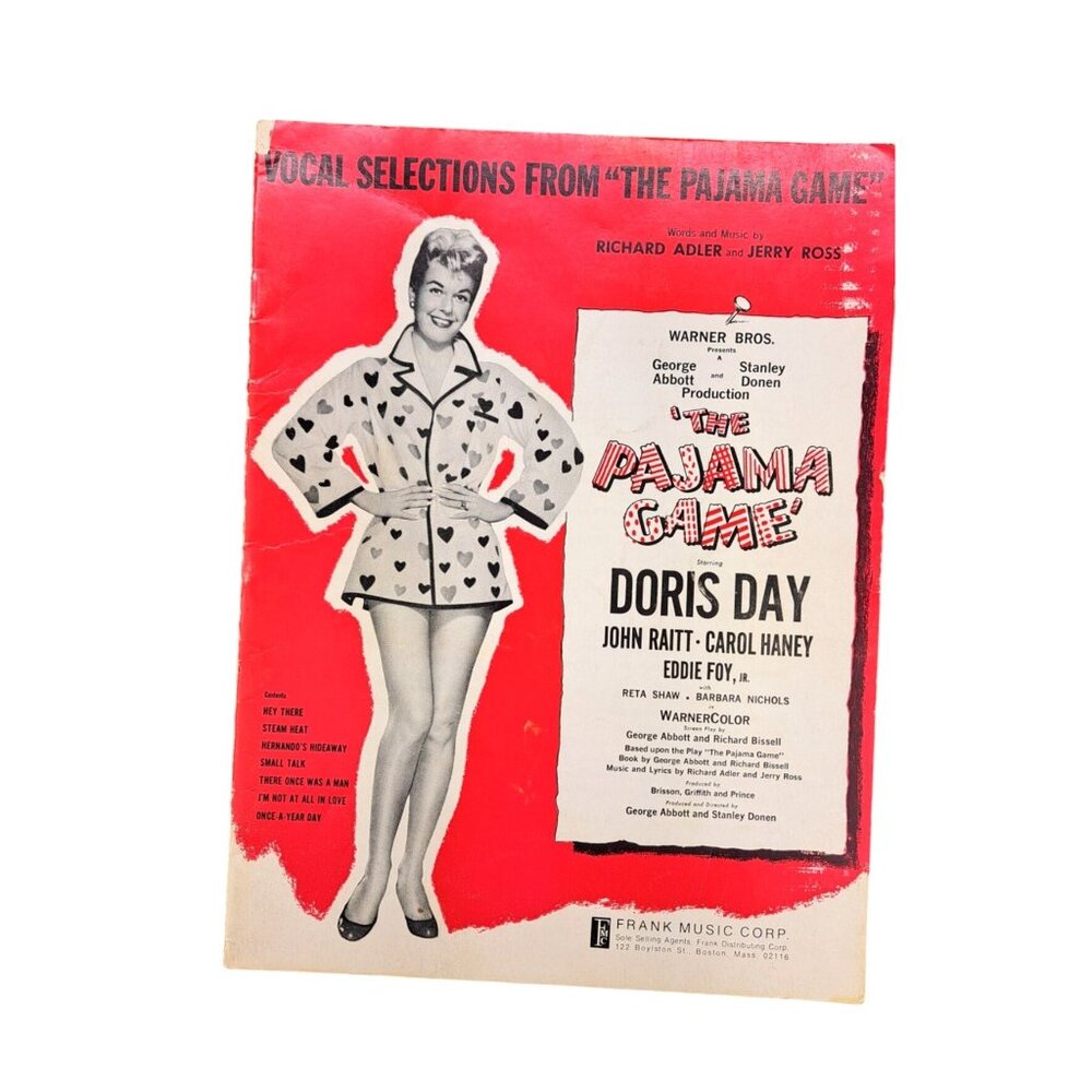 Vintage Vocal Selections From The Pajama Game Sheet Music Book Doris Day 1954